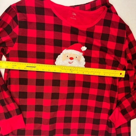 Tebbis women’s Christmas red & black Holiday pajamas 2 pc set. Sz-L V20 - Picture 10 of 13